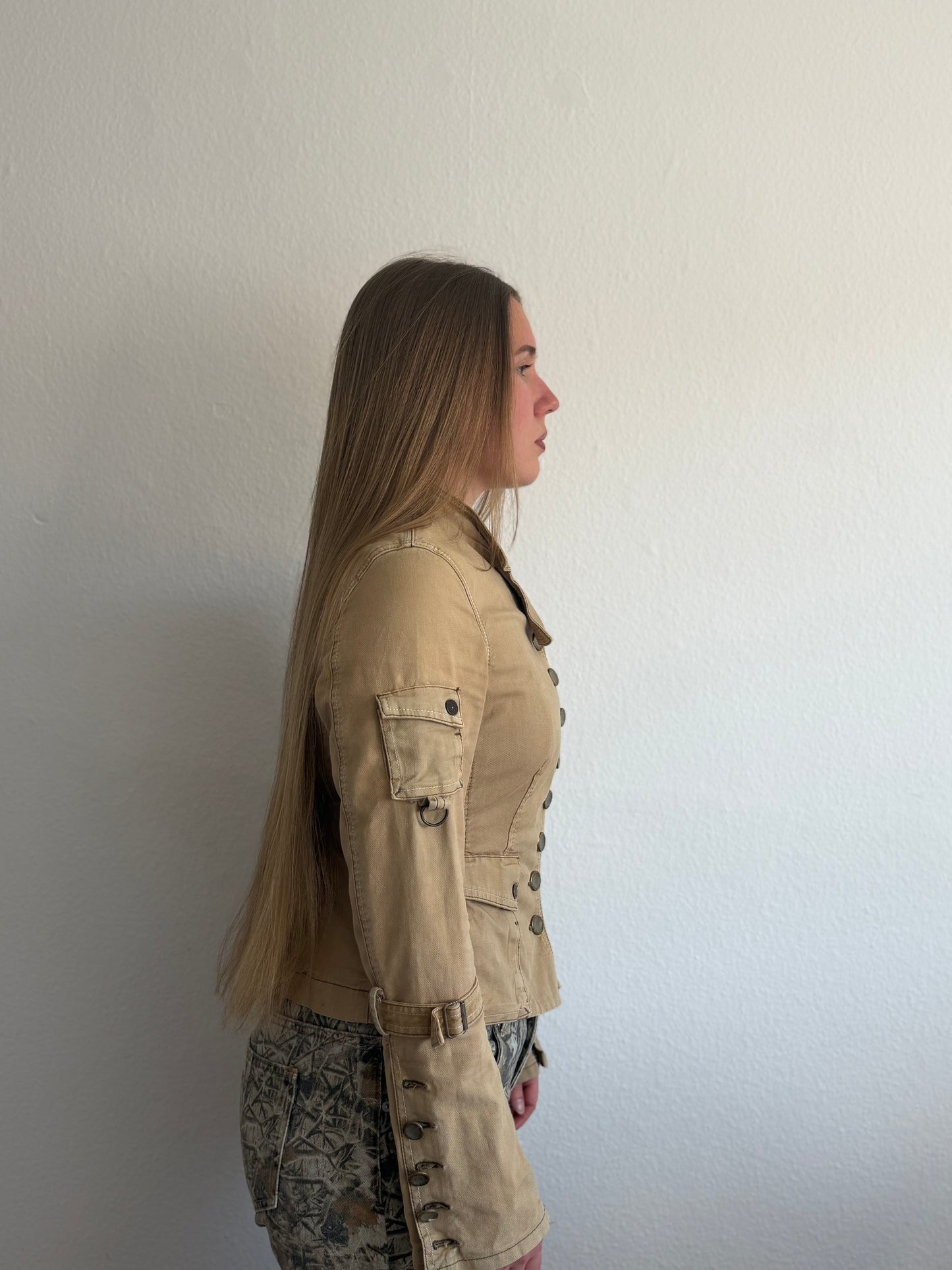 Asymmetrical jeans jacket