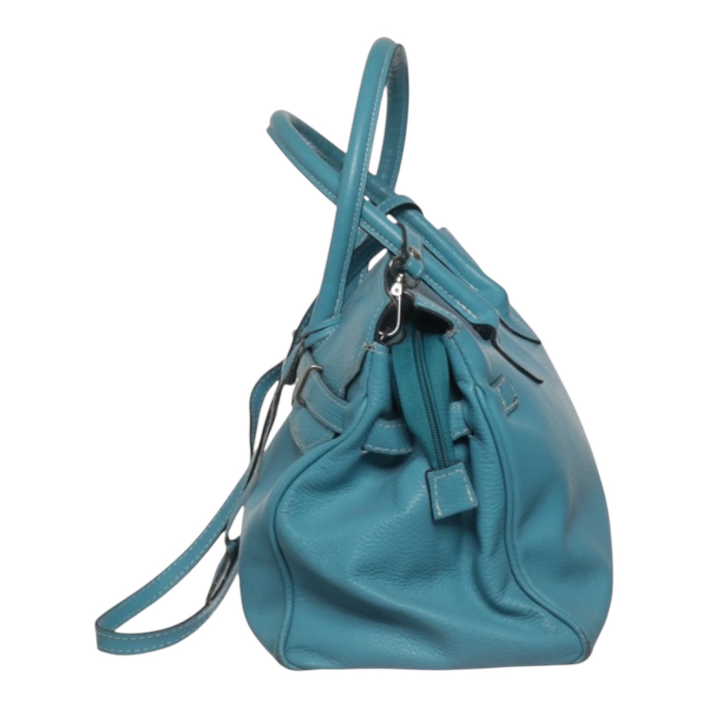 Teal firkin bag