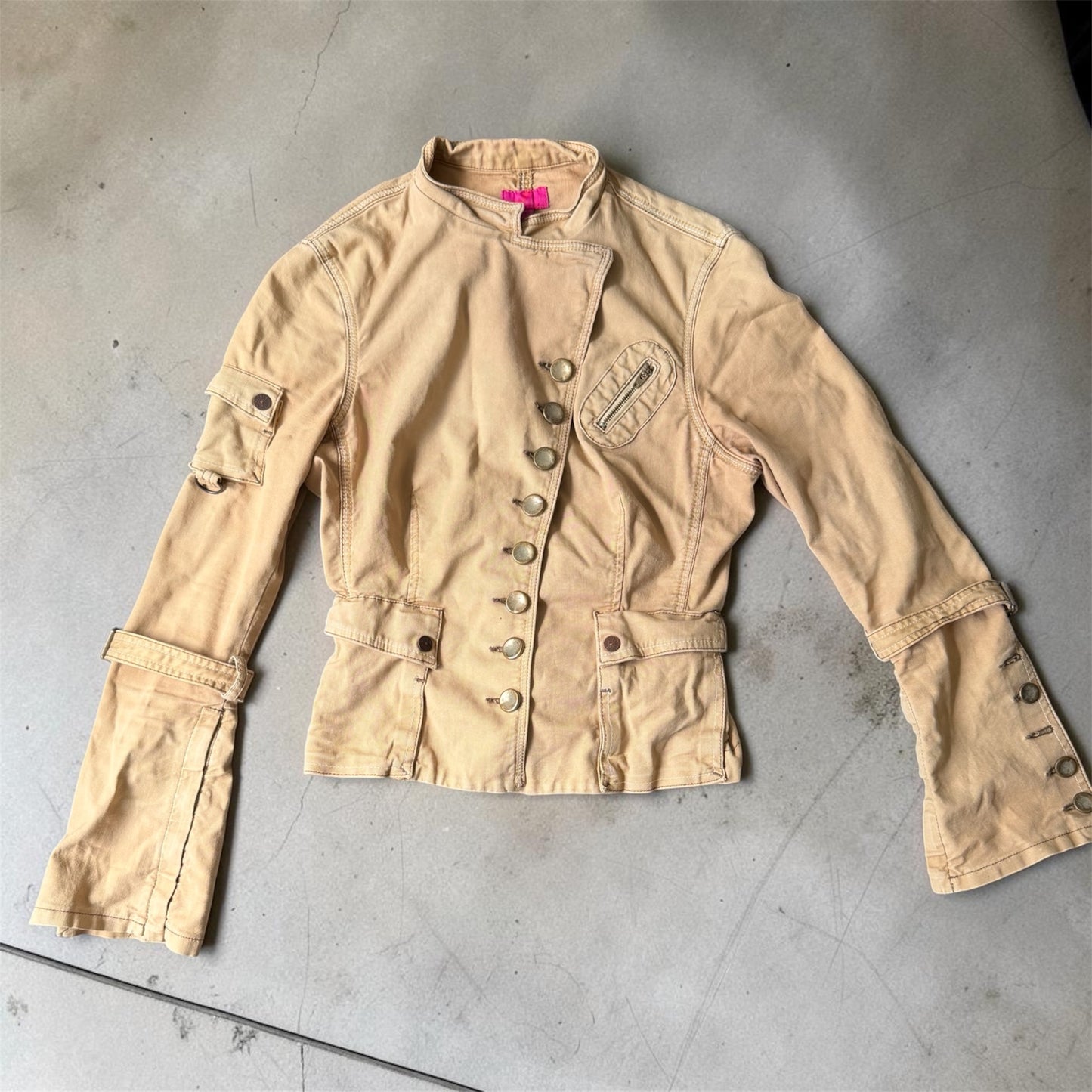 Asymmetrical jeans jacket